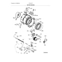 Electrolux EFLS210TIW00 motor/tub/drain diagram