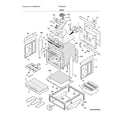 Frigidaire FFES3025PBK body diagram