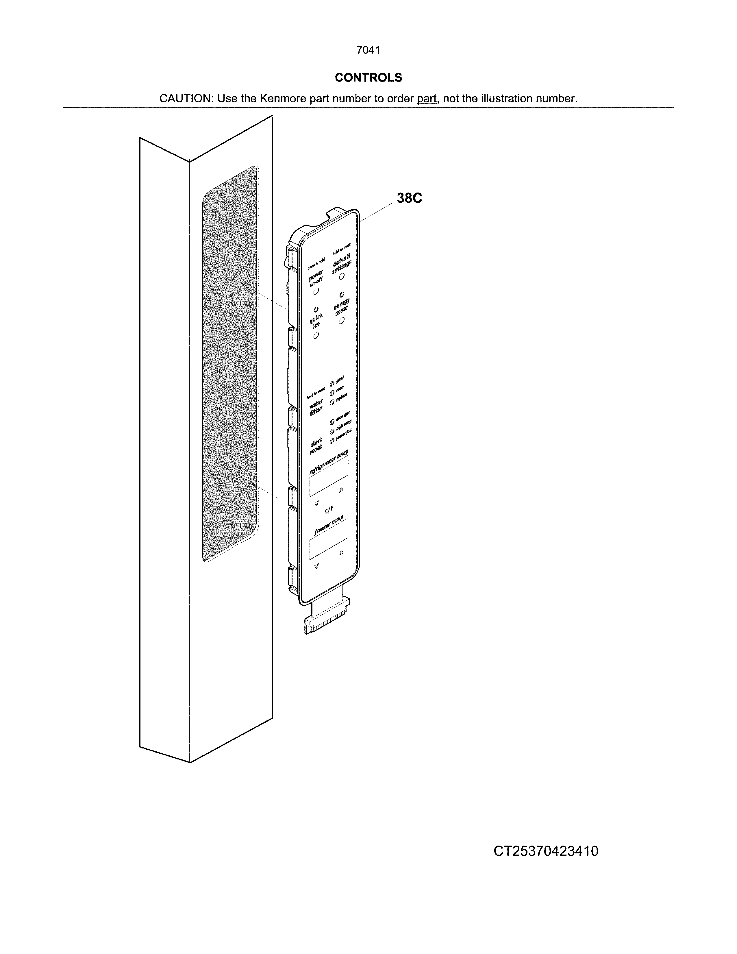 Kenmore 2537041941C control diagram