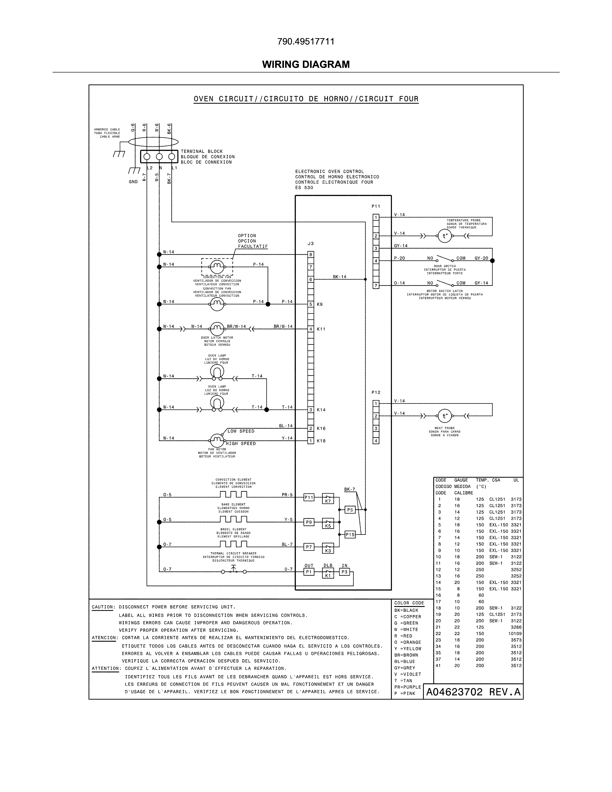 Kenmore 79049517711 wiring diagram diagram