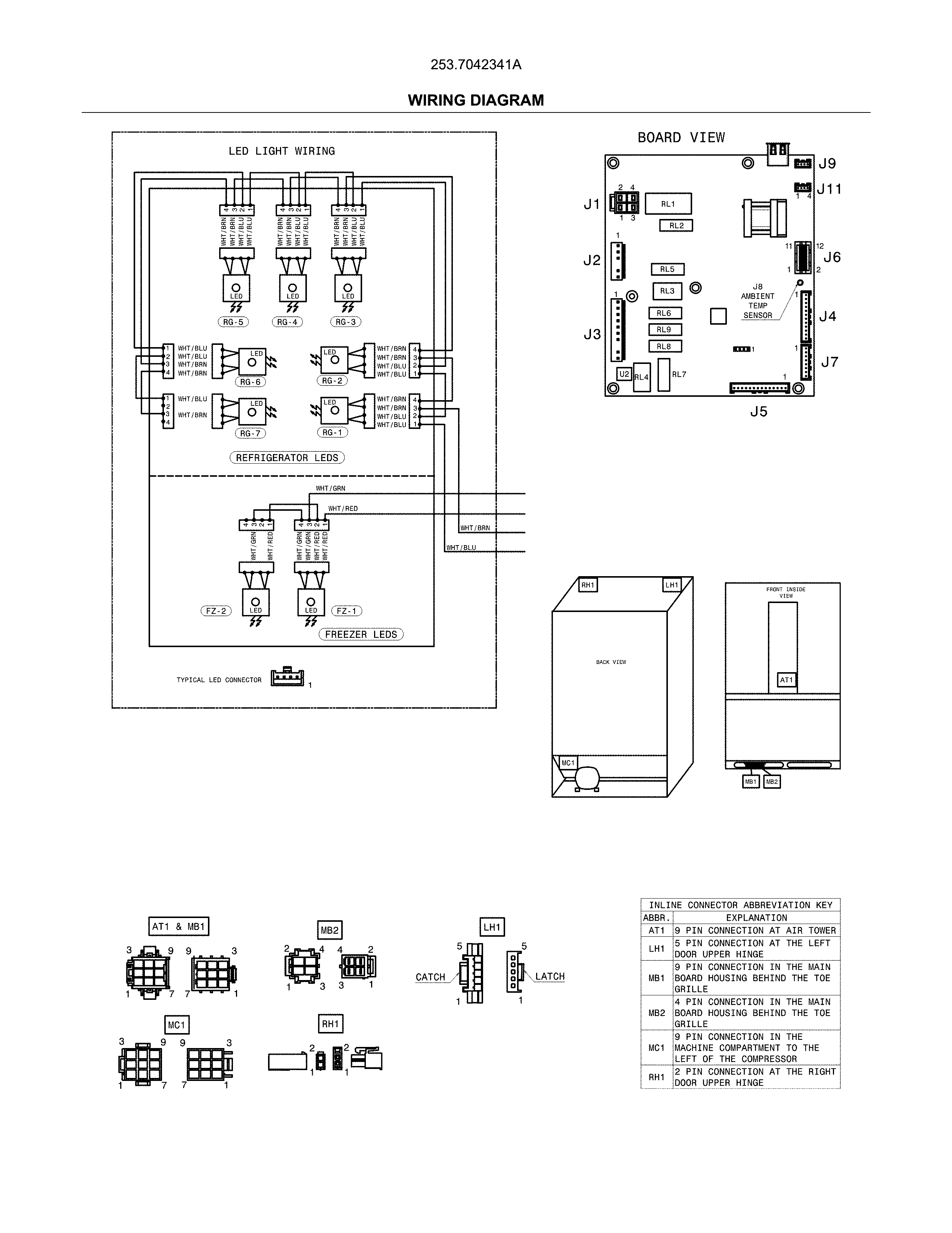 Kenmore 2537042341A wiring diagram diagram