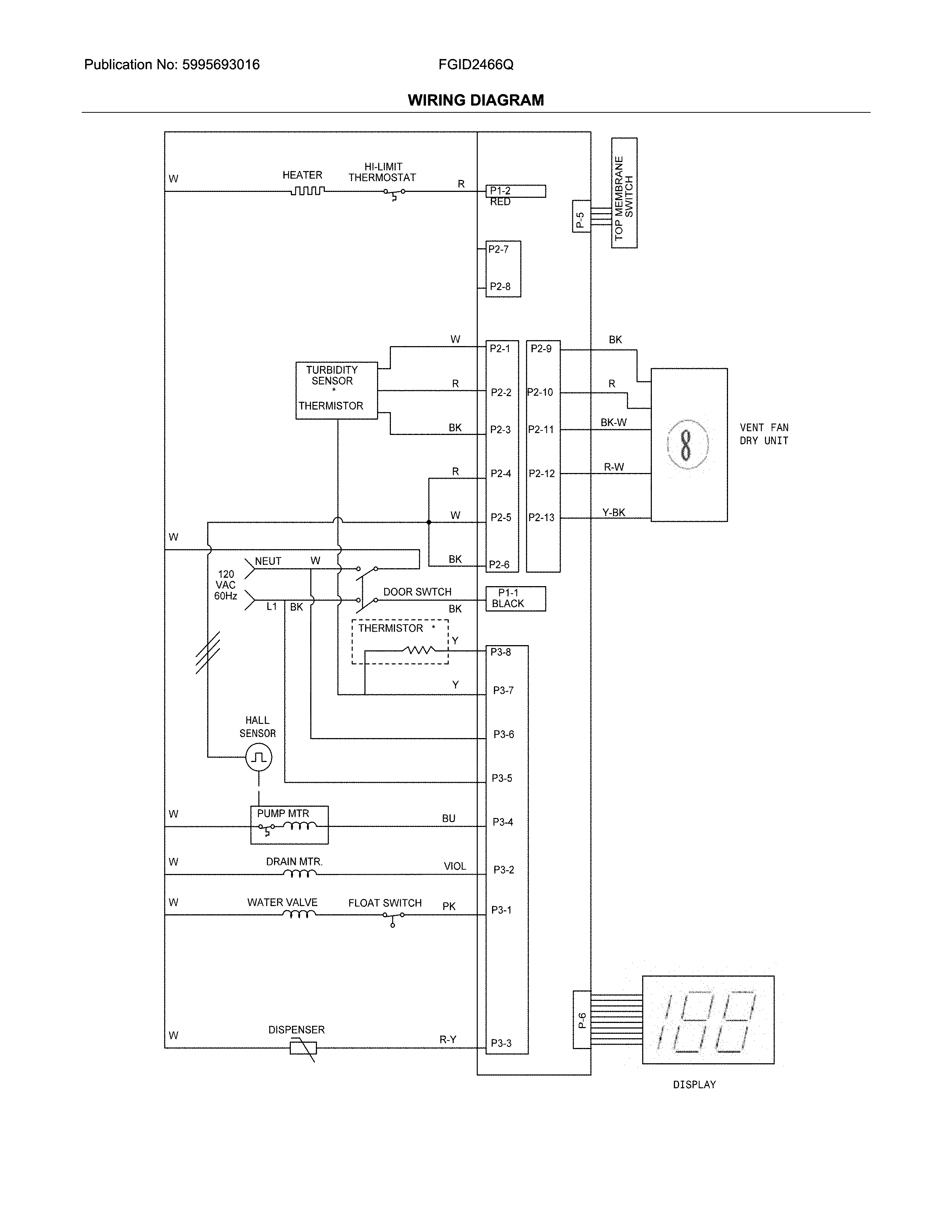 Frigidaire FGID2466QB6A wiring diagram diagram