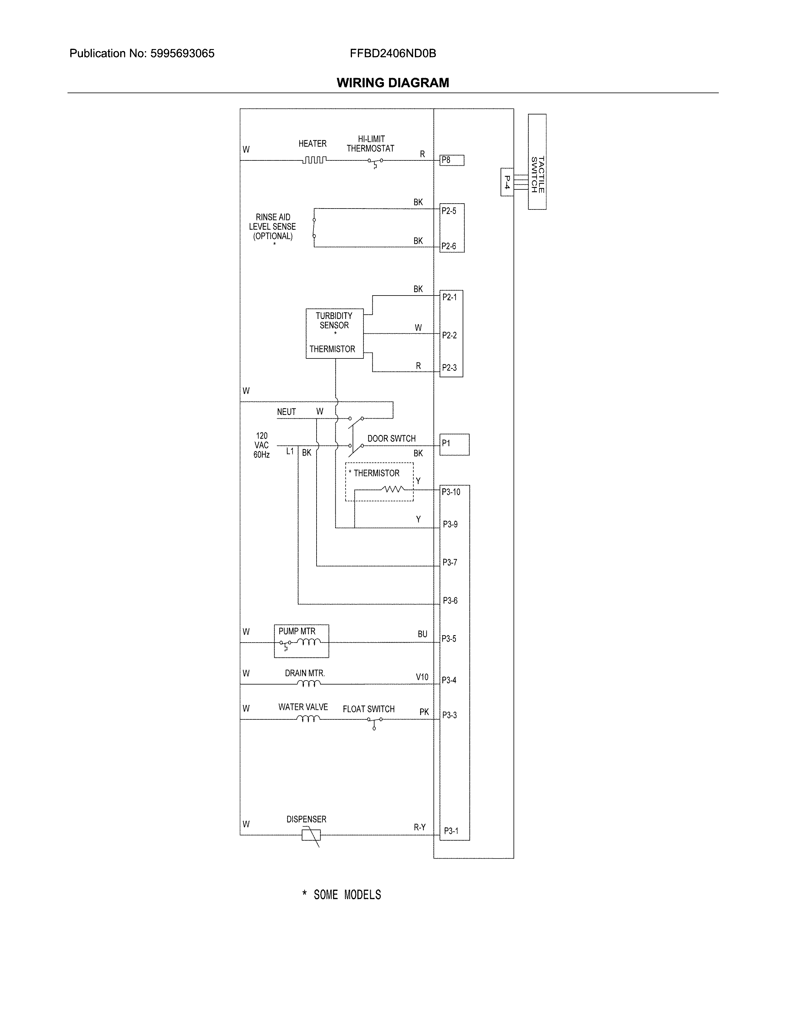 Frigidaire FFBD2406ND0B wiring diagram diagram