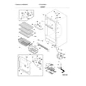 Frigidaire FFVU21F4QWA cabinet diagram
