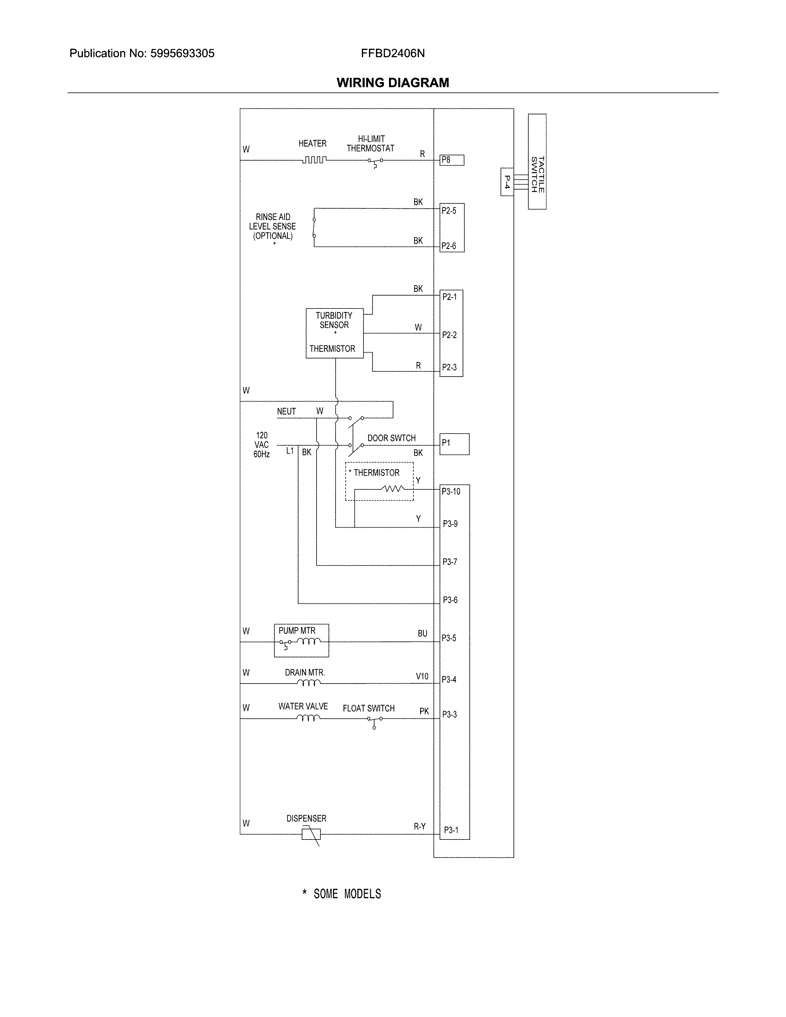 Frigidaire FFBD2406NS11B wiring diagram diagram