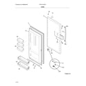 Frigidaire FFFH17F4QTC door diagram