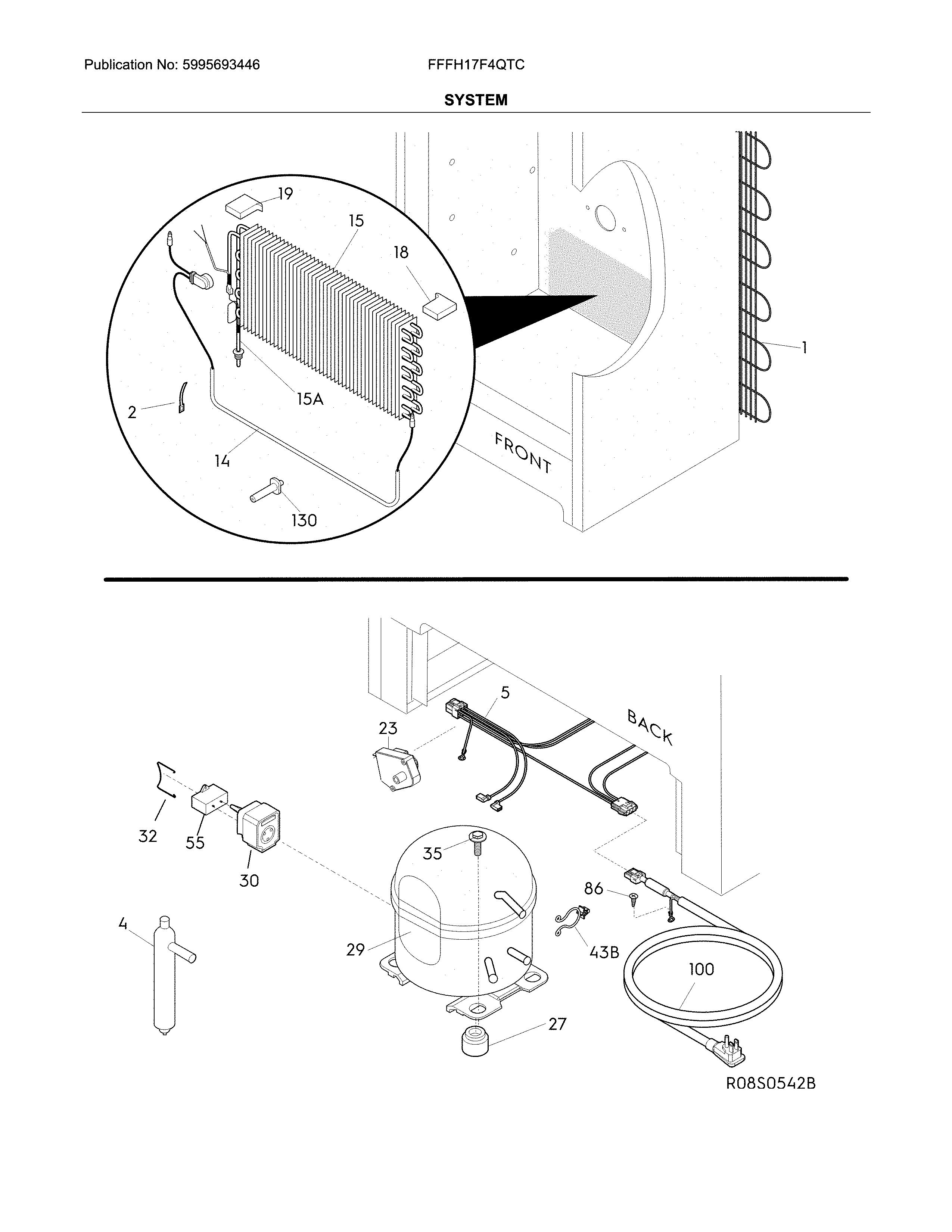 Frigidaire FFFH17F4QTC system diagram