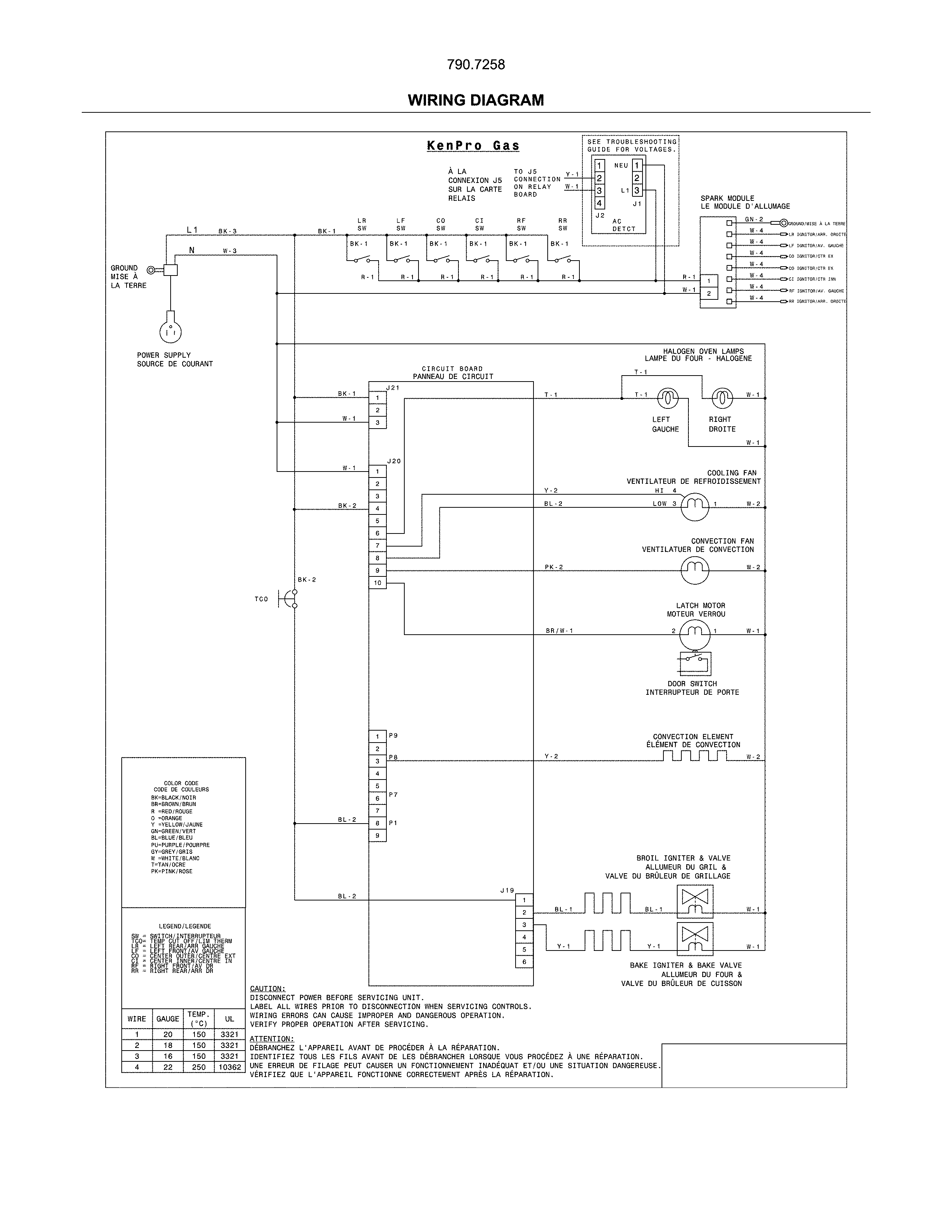Kenmore Pro 79072583518 wiring diagram diagram