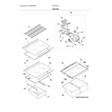 Frigidaire FFTR1821TW2 shelves diagram