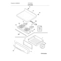 Frigidaire CFEF3024RSC top/drawer diagram