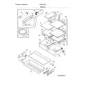 Frigidaire FFHB2750TD0 shelves diagram