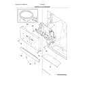 Crosley CFD28WIQWC controls & ice dispenser diagram