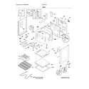 Frigidaire LFEF3018TWD body diagram