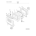 Frigidaire LFEF3018TWD door diagram