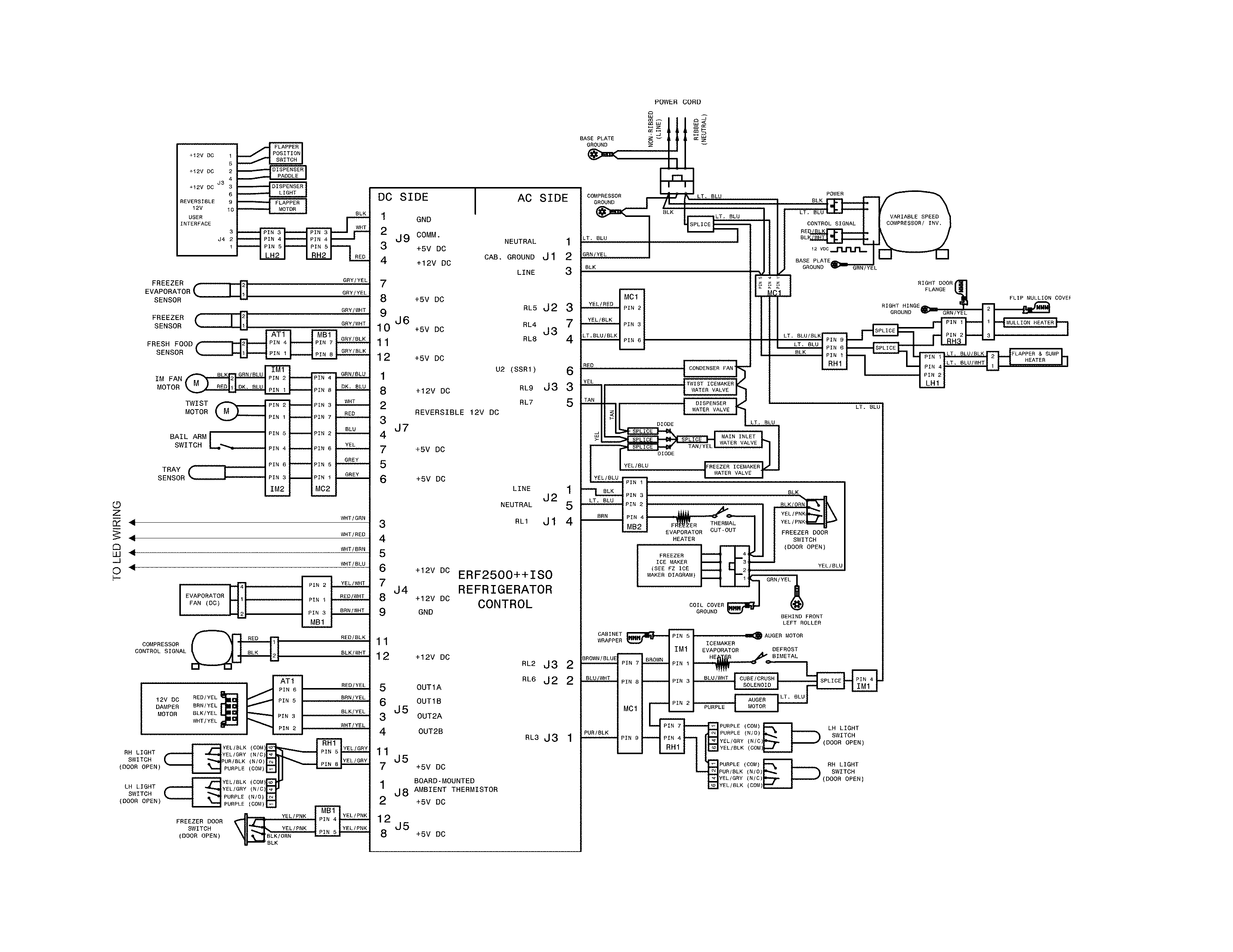 Kenmore 25370349413 wiring schematic diagram