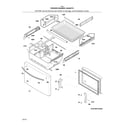 Kenmore 25370349414 freezer drawer, baskets diagram