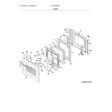 Frigidaire FFEW2726TSB door diagram