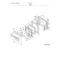 Frigidaire FFEW2726TWB door diagram