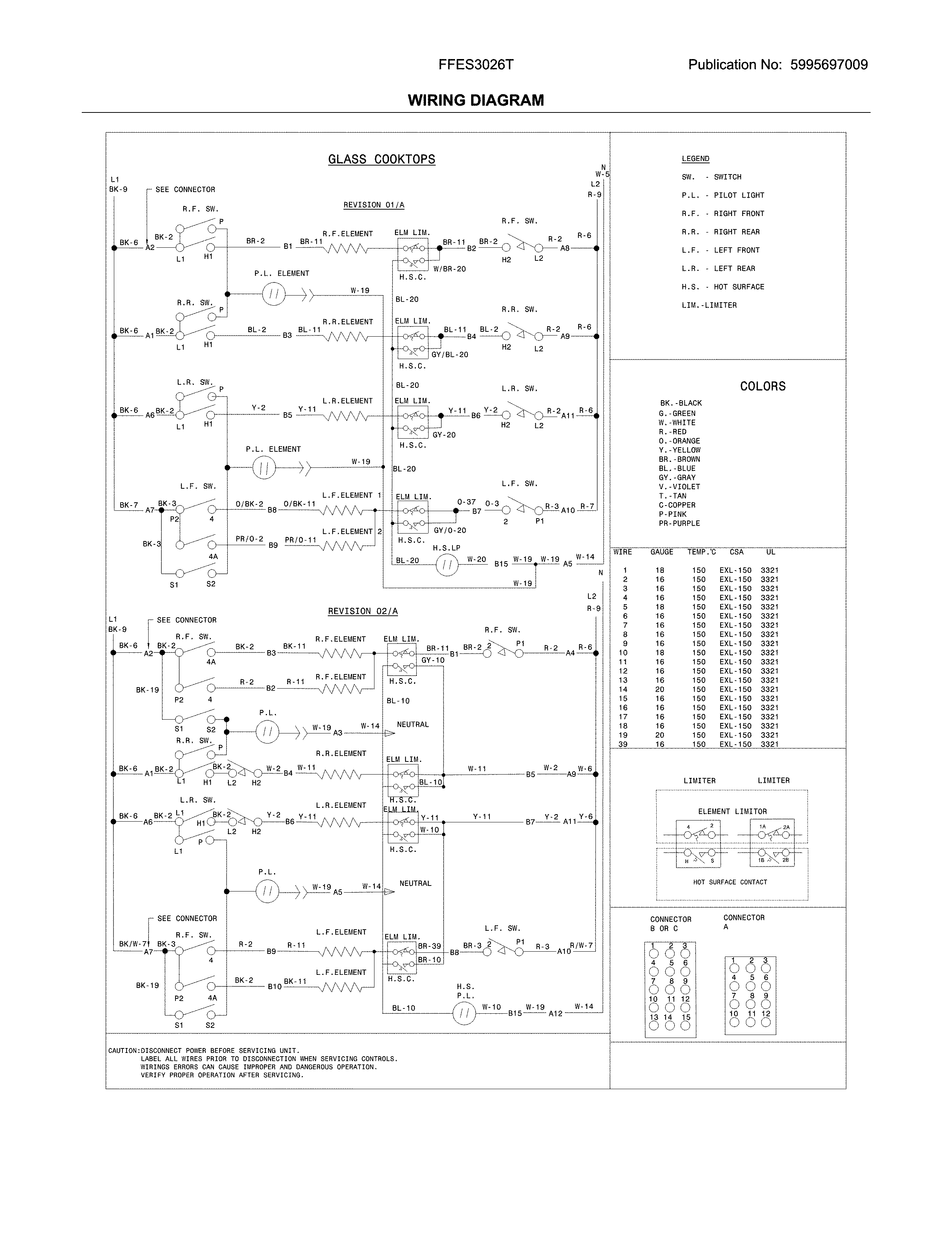 Frigidaire FFES3026TWB wiring diagram diagram