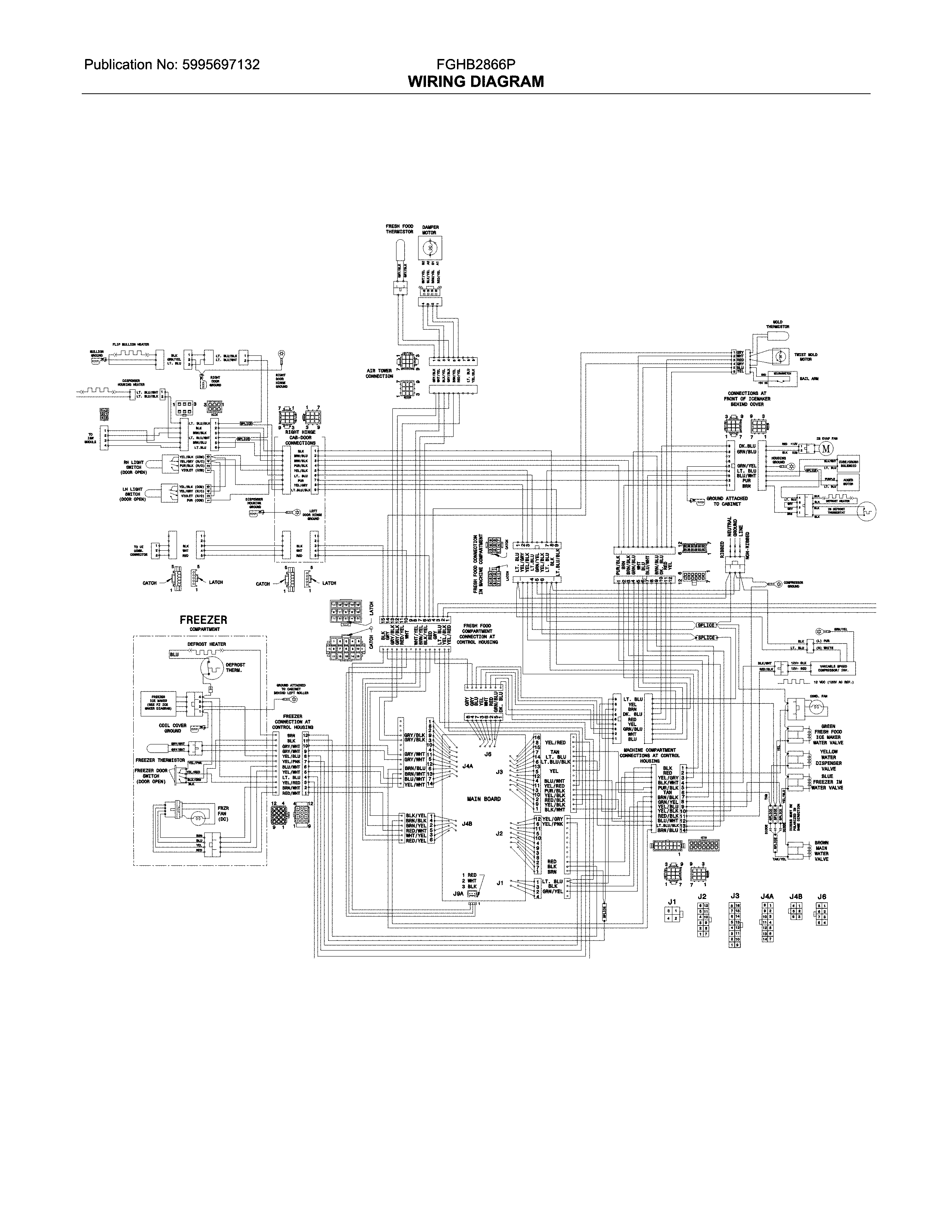 Frigidaire FGHB2866PE3 wiring diagram diagram