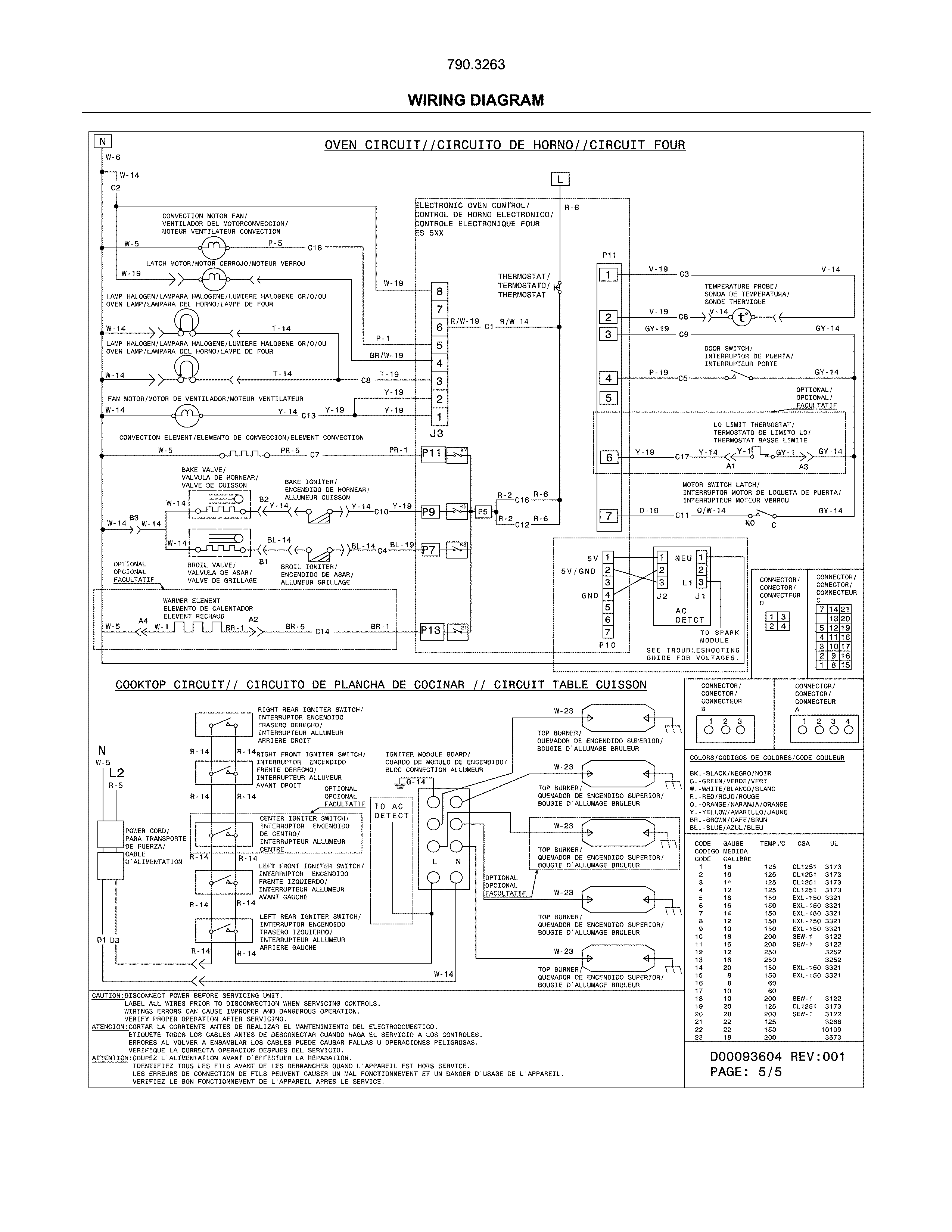 Kenmore Elite 7903263931B wiring diagram diagram
