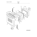 Frigidaire FGIF3036TFA door diagram