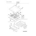 Frigidaire FGEF3030PFD top/drawer diagram