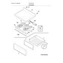 Frigidaire CFEF3052TWA top/drawer diagram