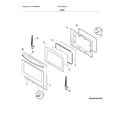 Frigidaire FFGF3016TSA door diagram
