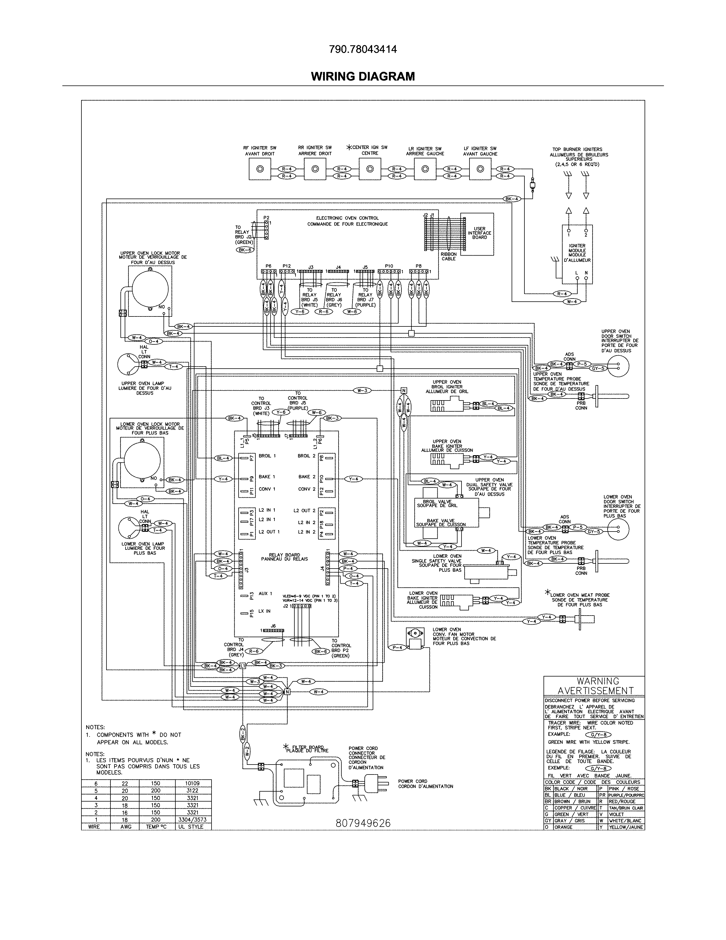 Kenmore 79078043414 wiring diagram diagram