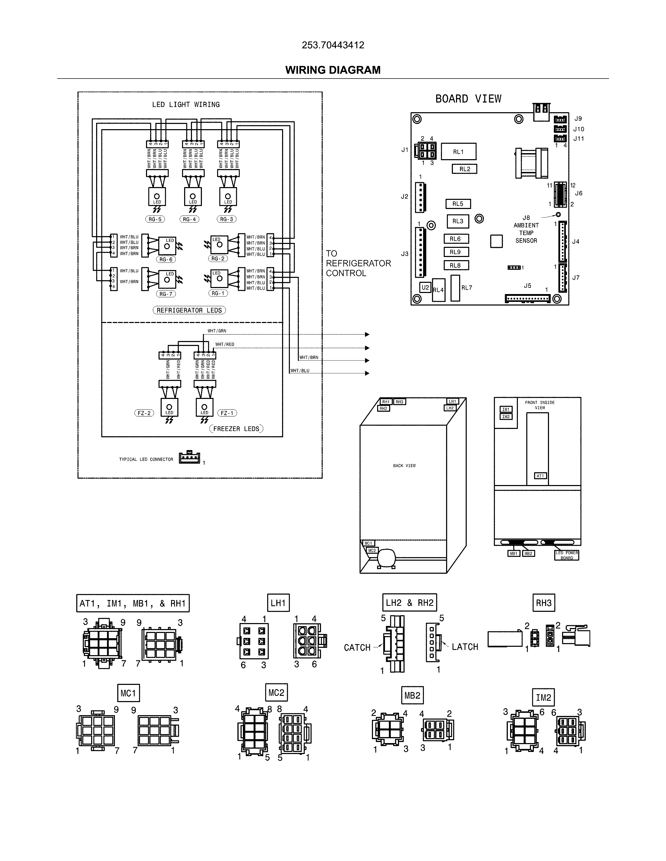 Kenmore 25370443412 wiring diagram diagram