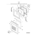 Kenmore Elite 79075232313 door diagram