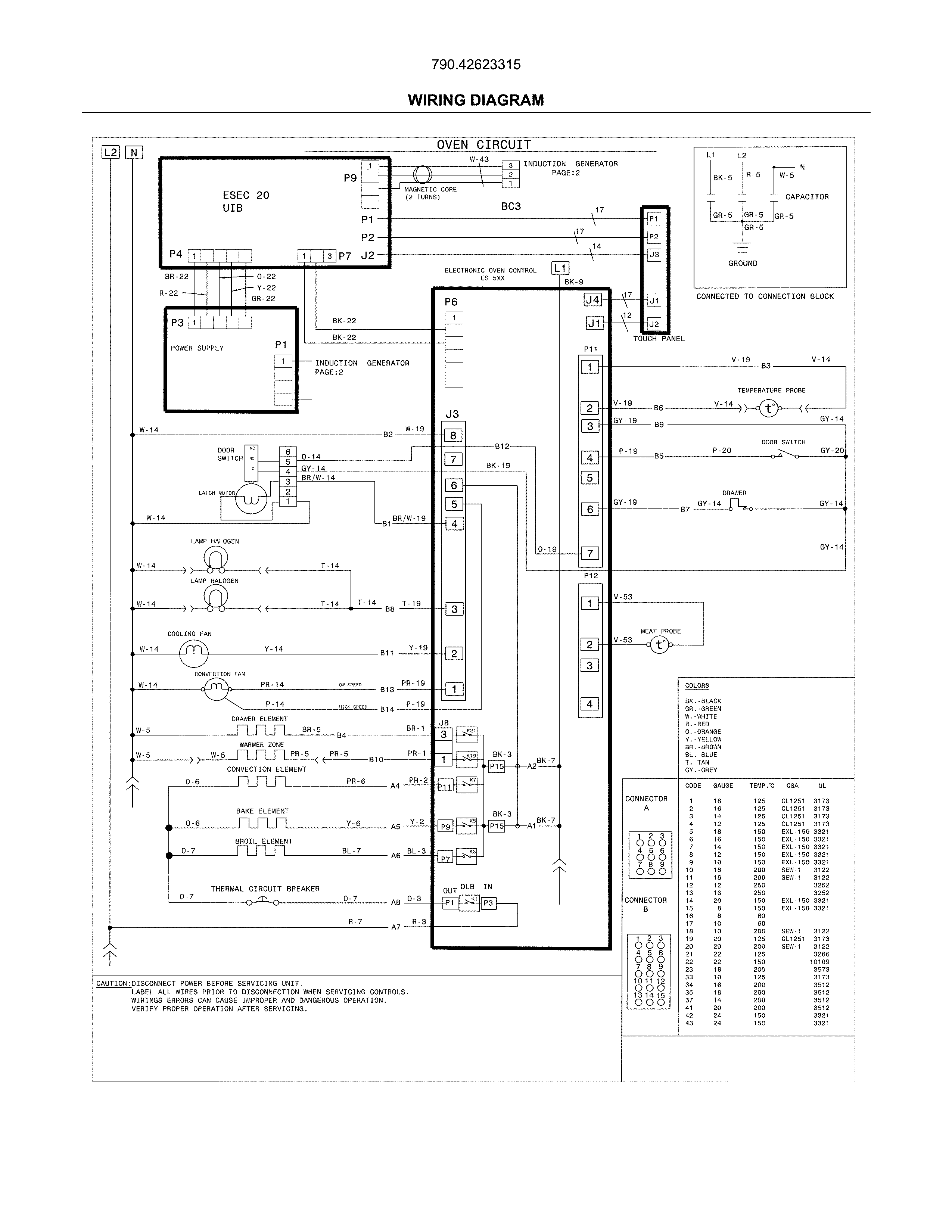 Kenmore Elite 79042623315 wiring diagram diagram