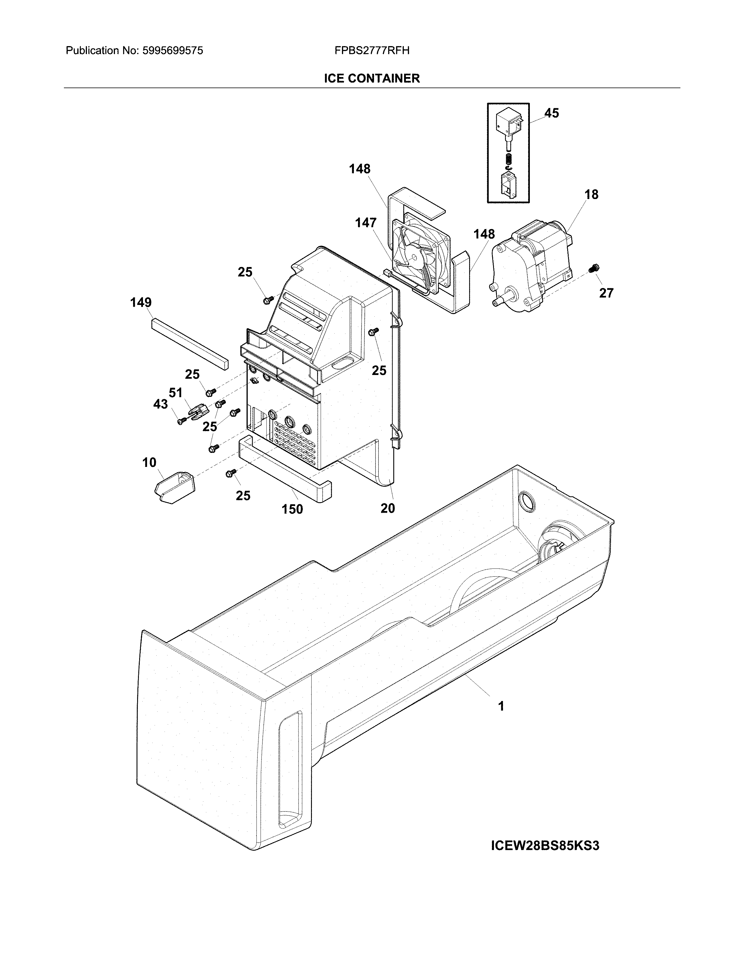 Frigidaire FPBS2777RFH container diagram