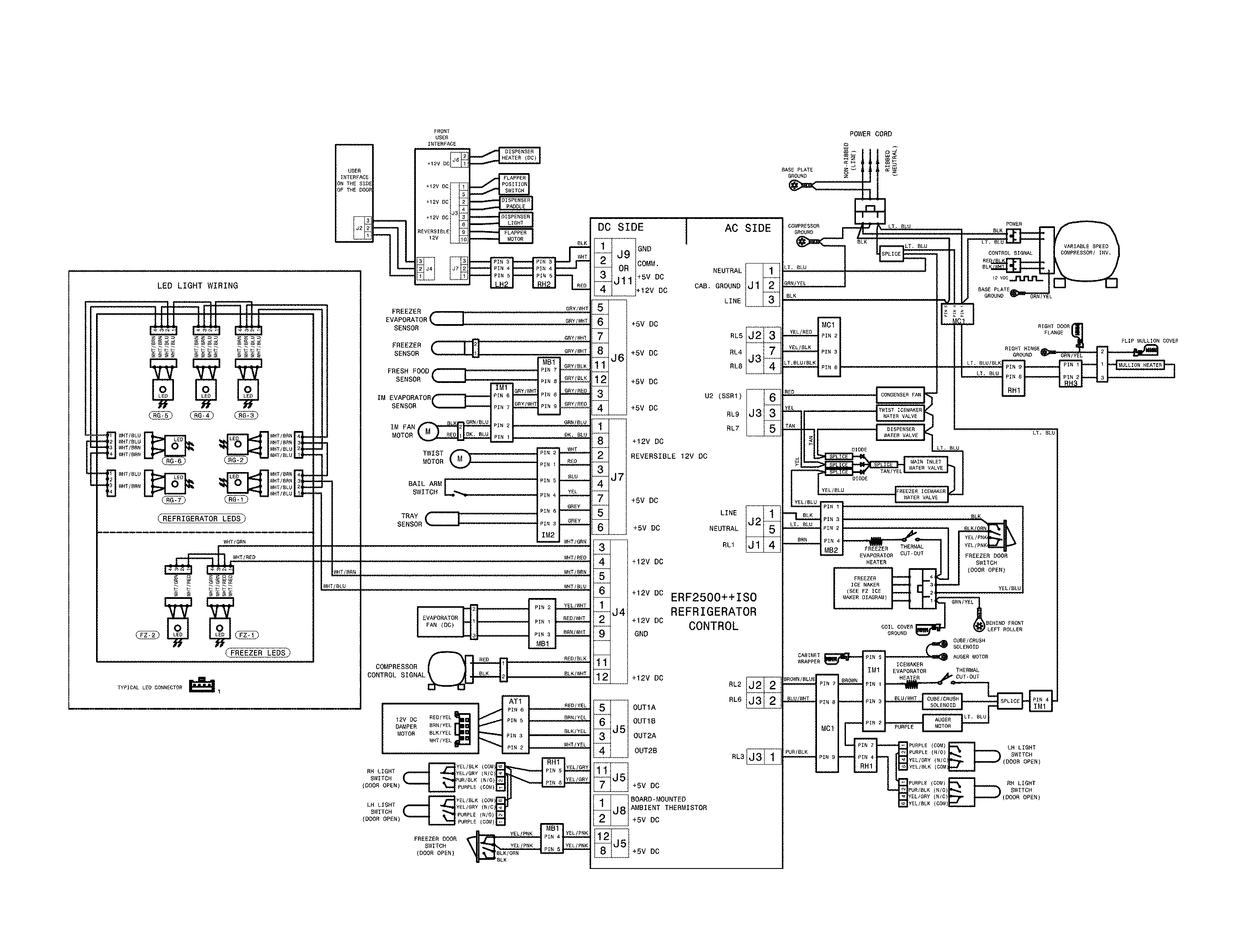Frigidaire FPBS2777RFH wiring schematic diagram
