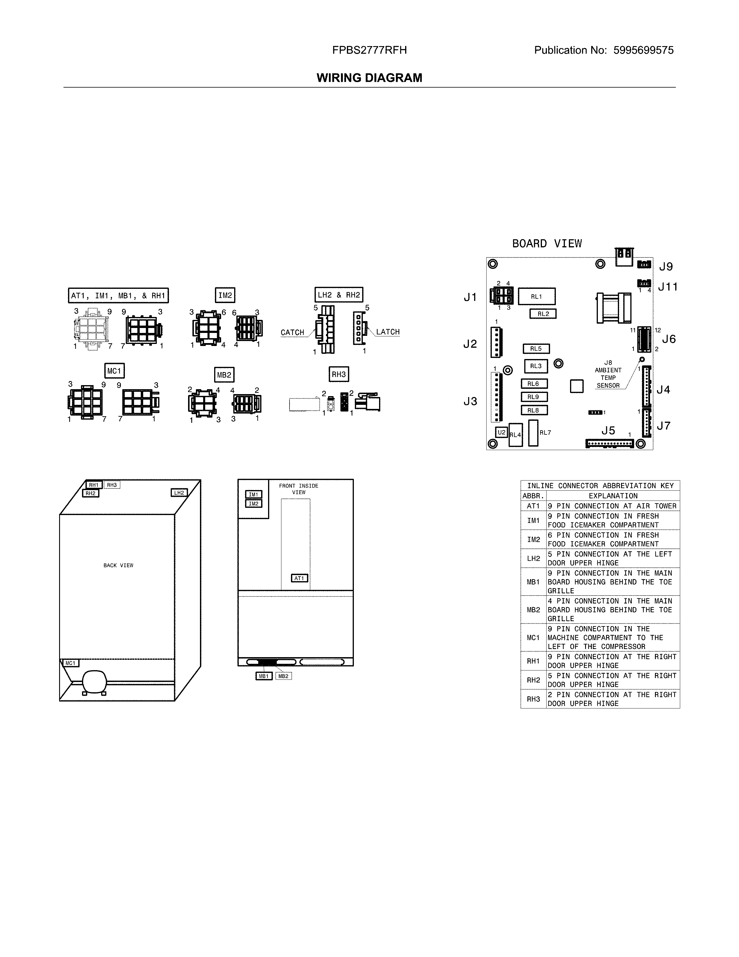 Frigidaire FPBS2777RFH wiring diagram diagram