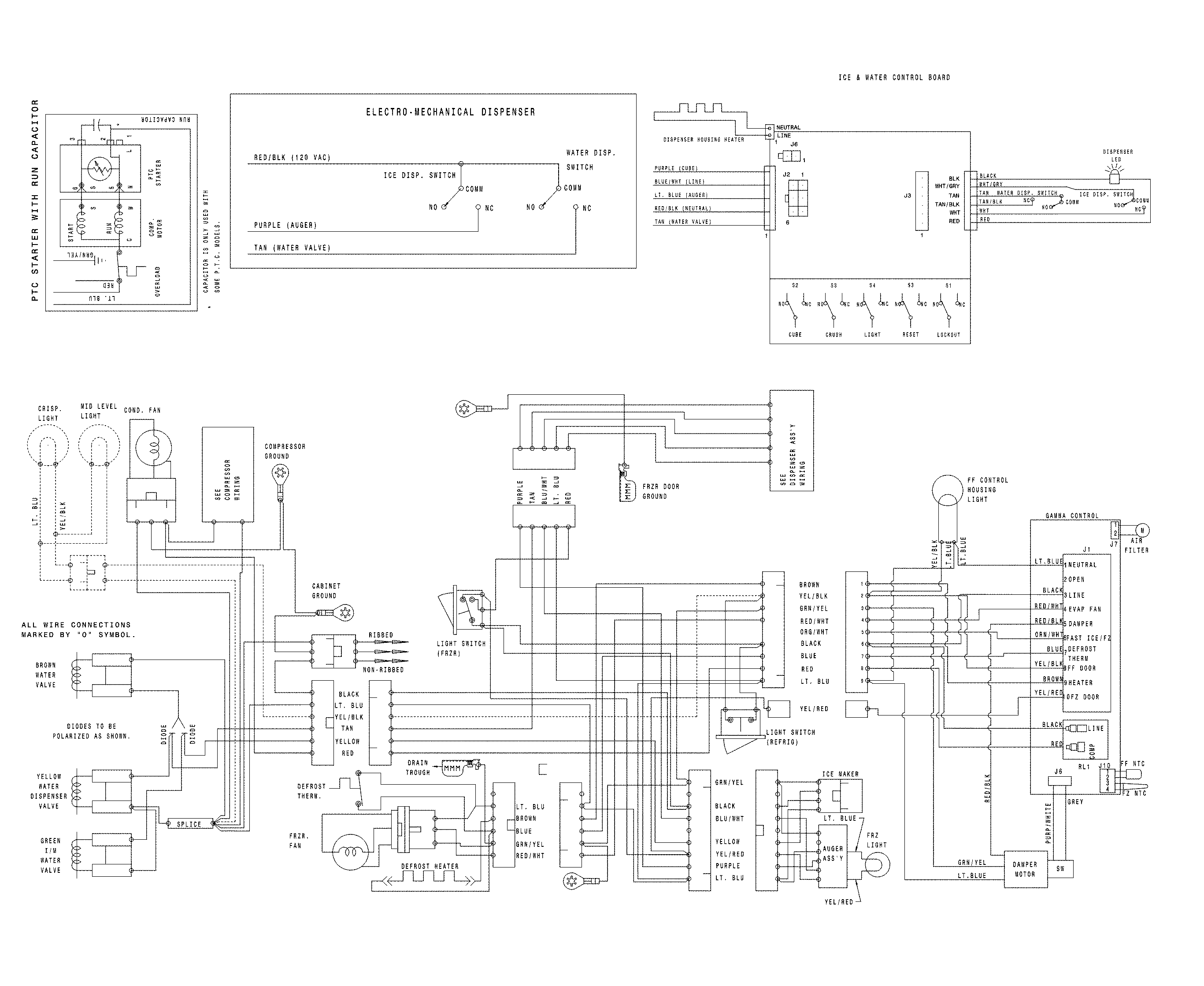 Crosley CRSE263TW0 wiring schematic diagram