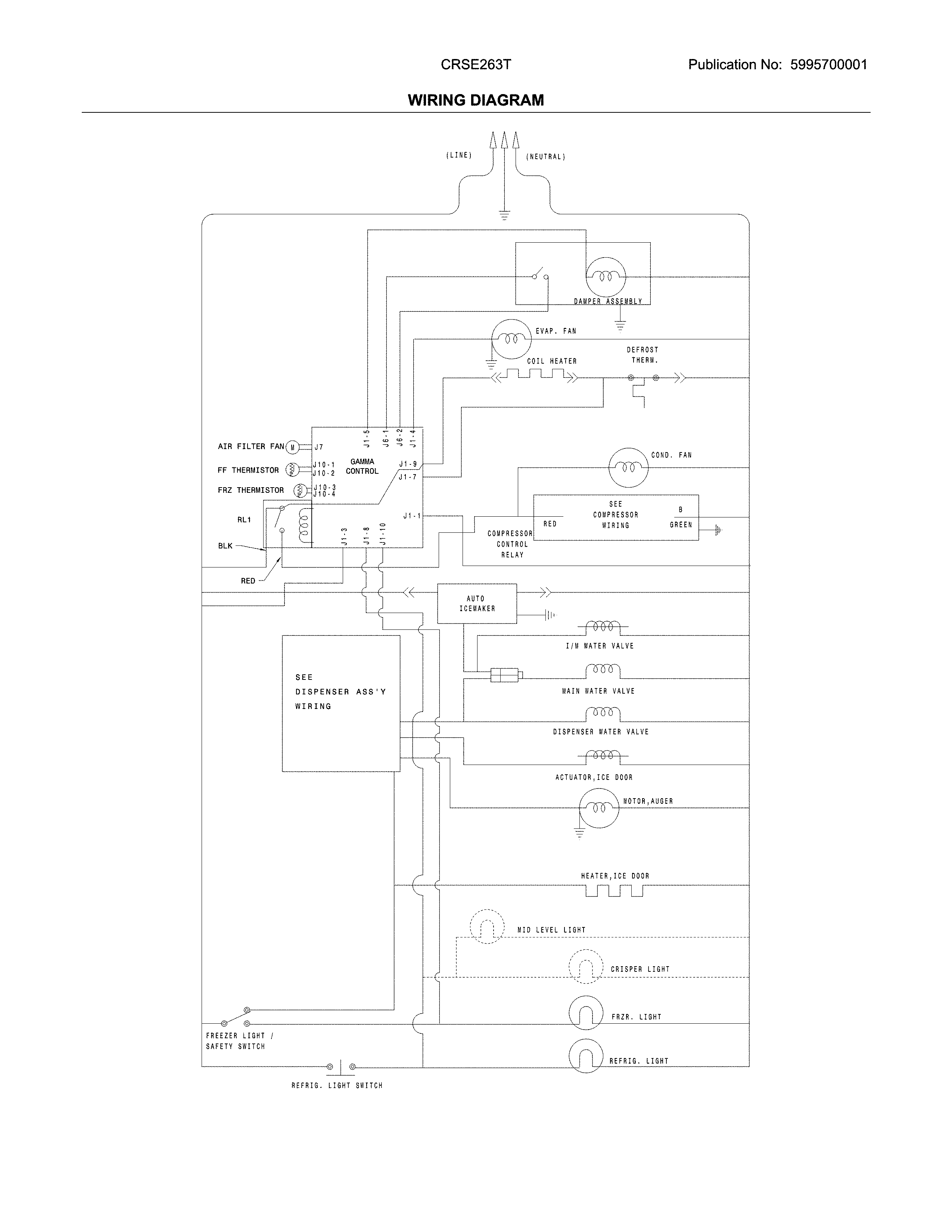 Crosley CRSE263TW0 wiring diagram diagram
