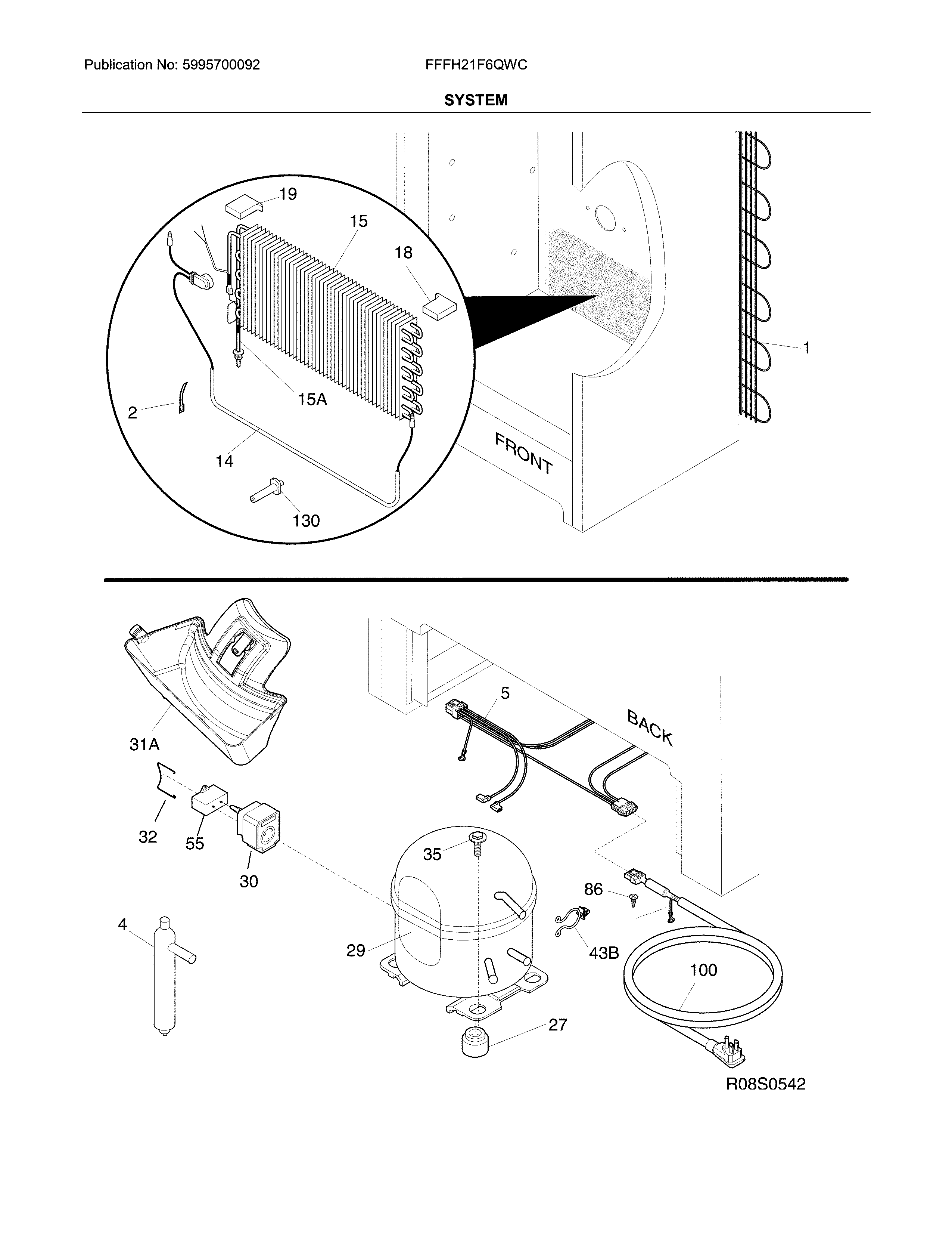 Frigidaire FFFH21F6QWC system diagram