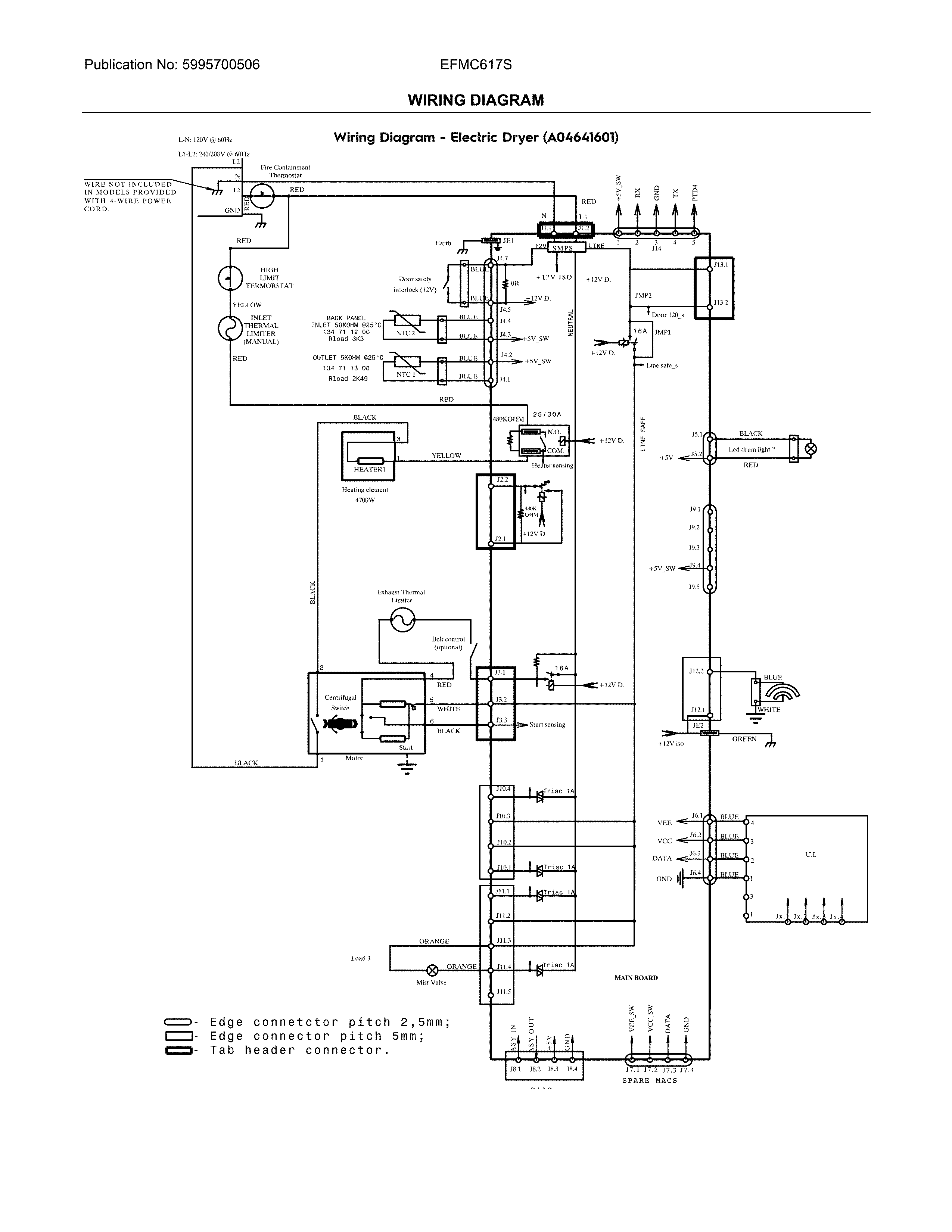 Electrolux EFMC617STT0 wiring diagram diagram