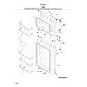 Kenmore 25360085613 doors diagram