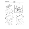 Frigidaire FFHT1821TW1 shelves diagram