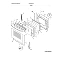 Frigidaire CGEF3037TFD door diagram