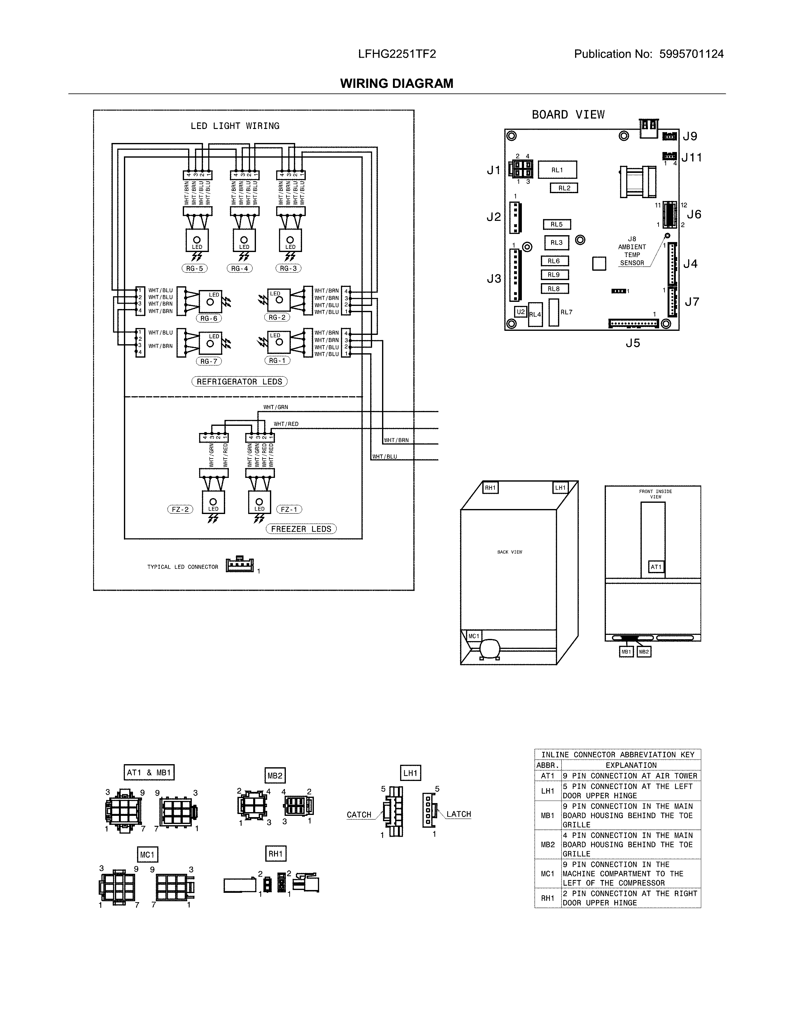 Frigidaire LFHG2251TF2 wiring diagram diagram