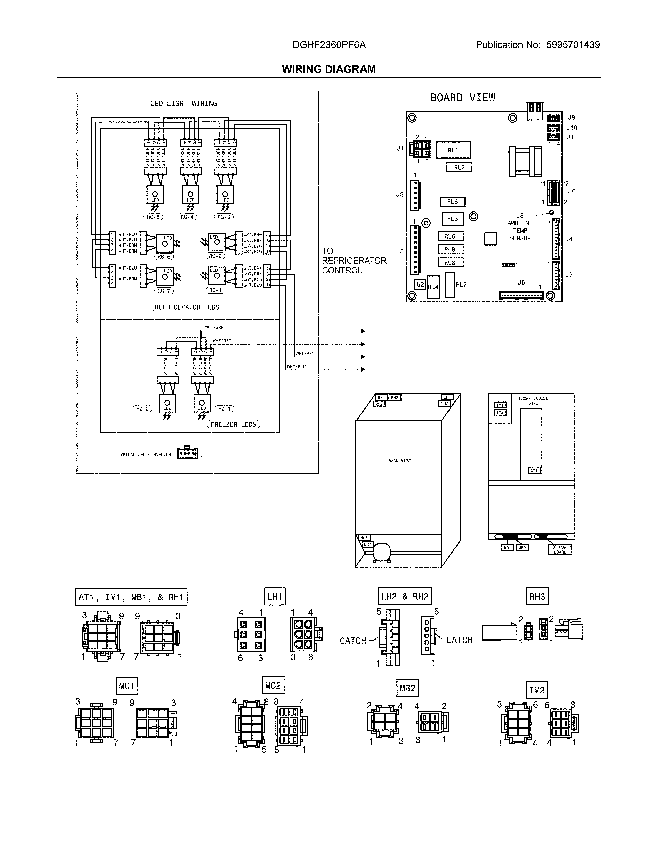 Frigidaire DGHF2360PF6A wiring diagram diagram