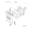 Frigidaire FGGF3036TFB door diagram