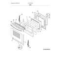 Frigidaire FGGF3036TDB door diagram