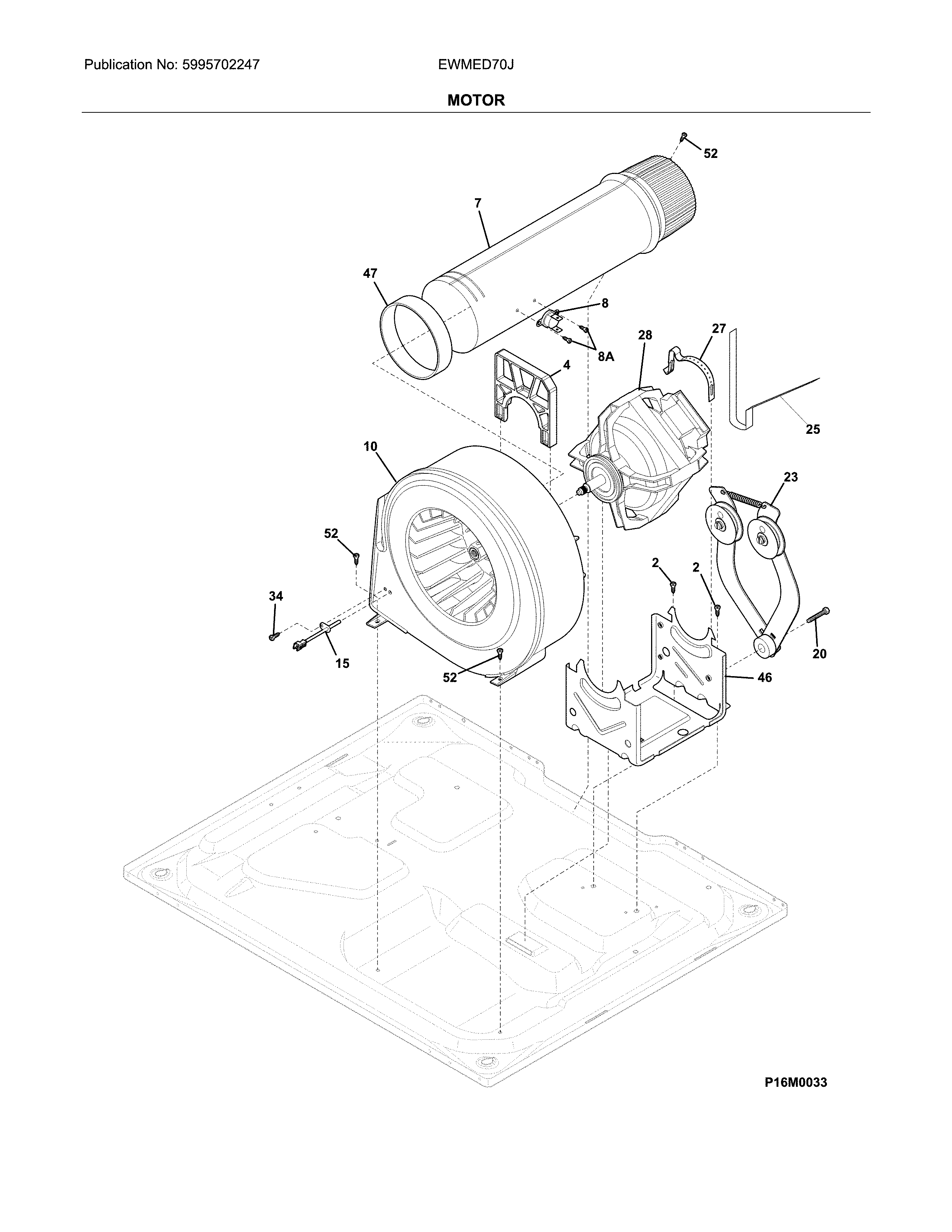 Electrolux EWMED70JIW4 motor diagram