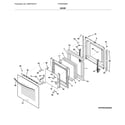 Frigidaire FFEW2426UWA door diagram