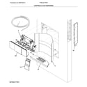 Frigidaire FPBC2277RF9 controls & ice dispenser diagram